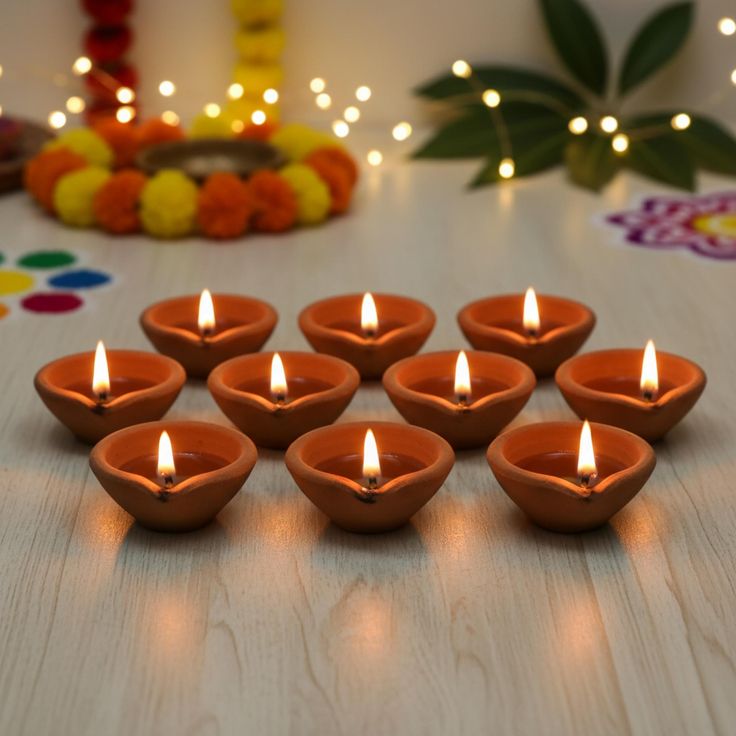 Ghee Diya Set
